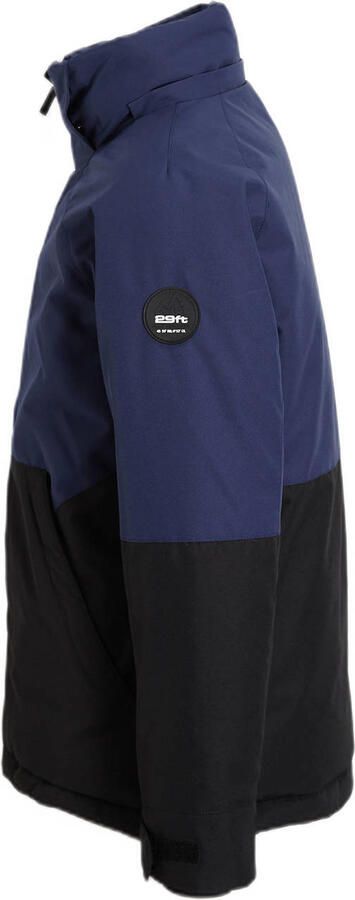 29FT ski-jack Nuno donkerblauw zwart Skijack Jongens Polyester Capuchon 116 - Foto 2