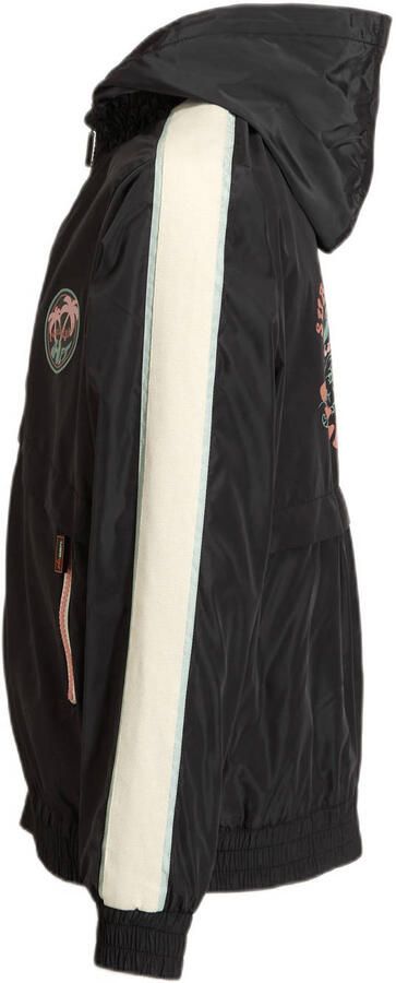 29FT zomerjas zwart Meisjes Polyester Capuchon Printopdruk 116
