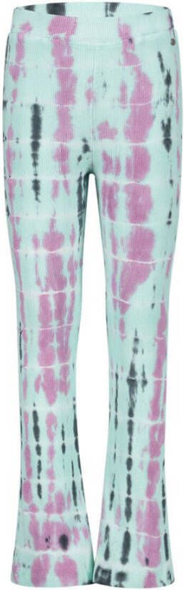 29FT flared broek met all over print lichtblauw Meisjes Stretchkatoen All over print 164-170
