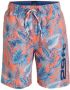 29FT zwemshort Mauro oranje blauw Jongens Gerecycled polyester Blad 176 - Thumbnail 1