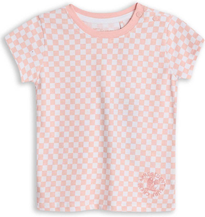 4PRESIDENT T-Shirt Dirkje Small check AOP