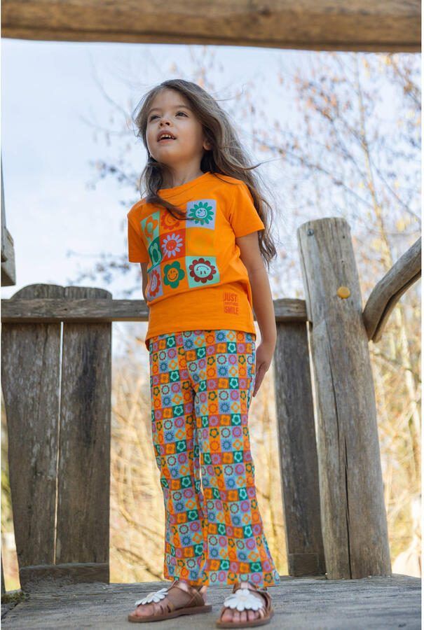 4PRESIDENT flared broek oranje - Foto 2