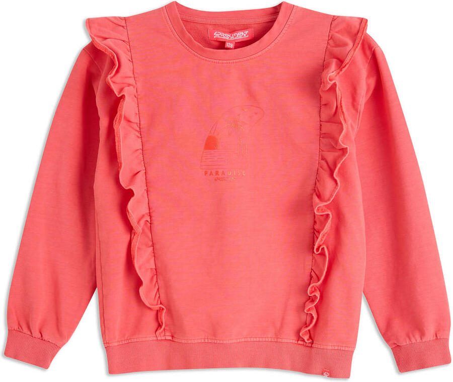 4PRESIDENT Trui Roos Mid red fluor