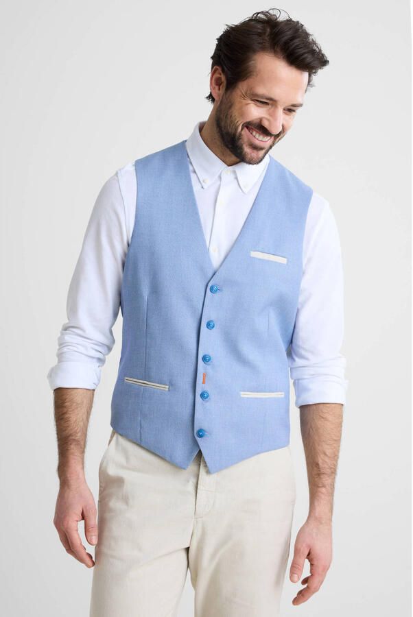 A fish named Fred gilet blauw