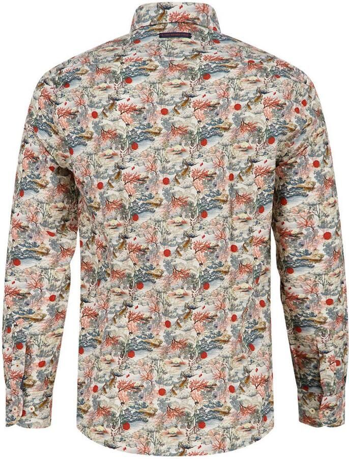 A fish named Fred regular fit casual overhemd met print ecru - Foto 2