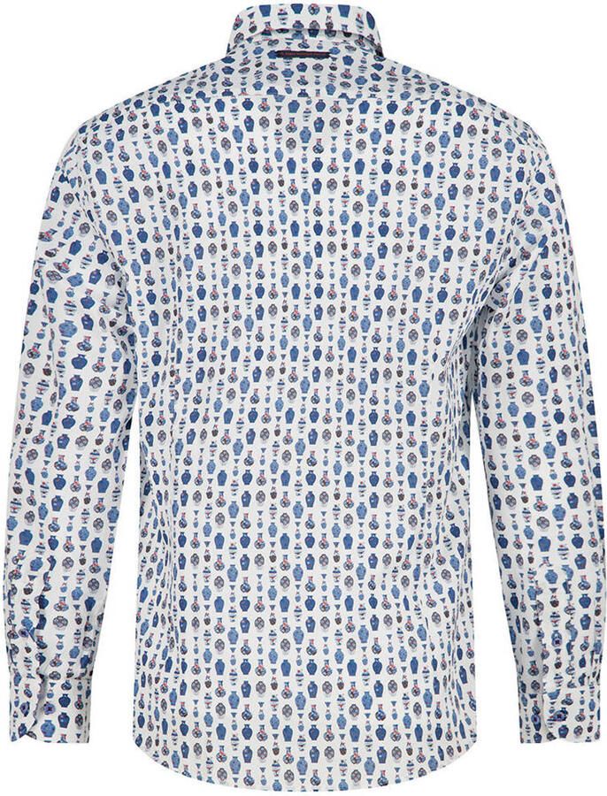 A fish named Fred regular fit casual overhemd met print wit