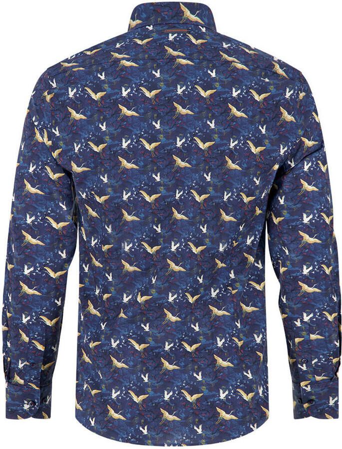 A fish named Fred regular fit overhemd met print donkerblauw