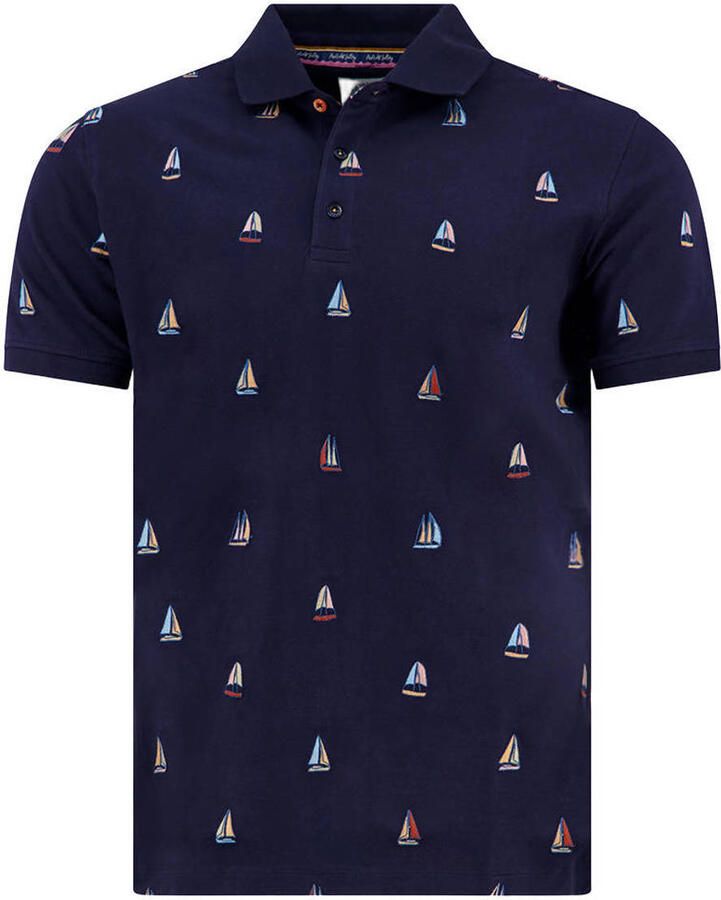 A fish named Fred regular polo donkerblauw