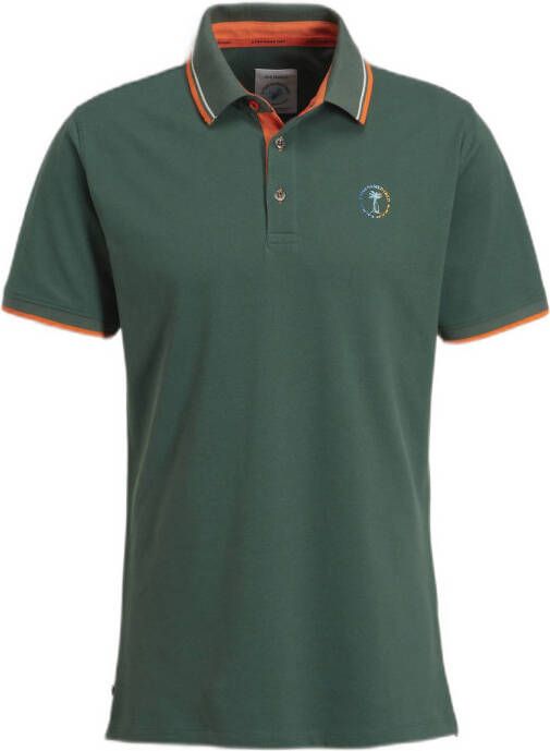 A fish named Fred regular fit polo Brasil forest green