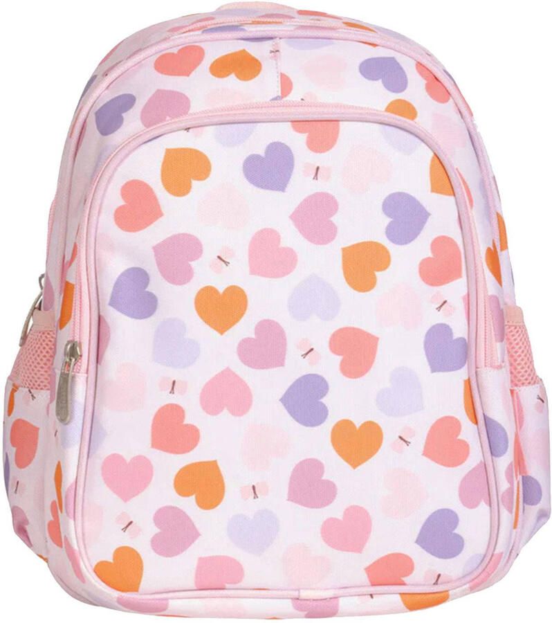A Little Lovely Company rugzak Noa Hearts roze