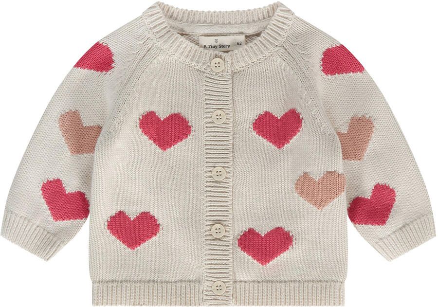 A Tiny Story gebreid vest ecru