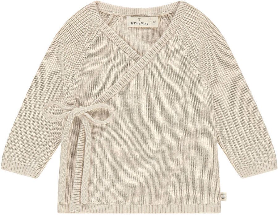 A Tiny Story gebreid vest ecru