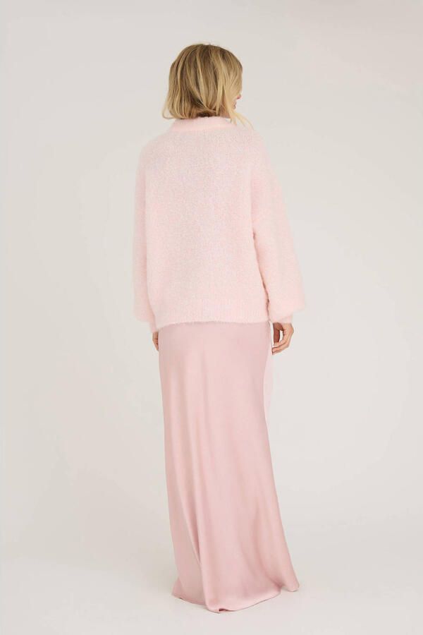 A-View maxi rok lichtroze
