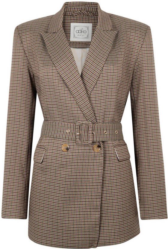 Aaiko Bruine Pied Pes Blazer Charlena Brown Dames
