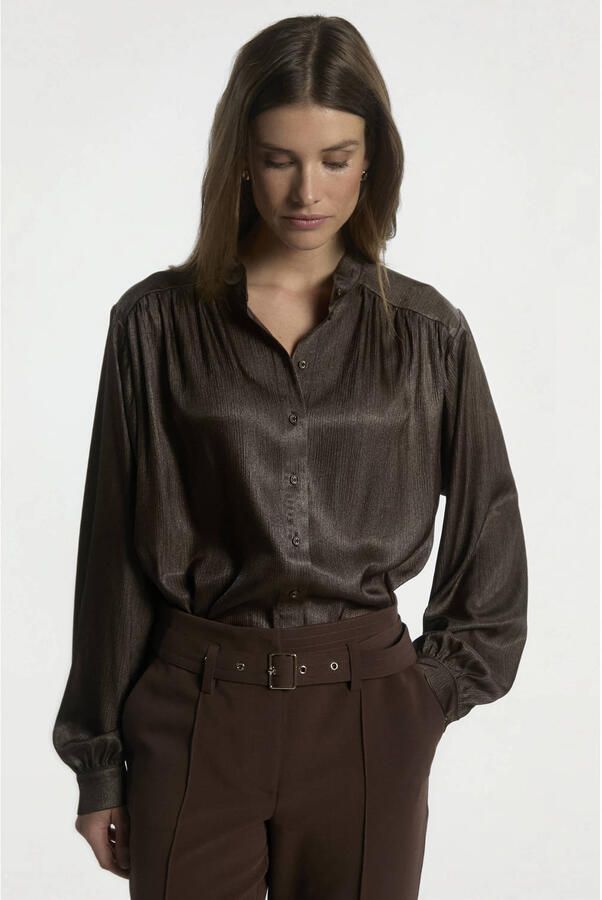 AAIKO Dames Blouses Liv Pes 516 Bruin - Foto 5