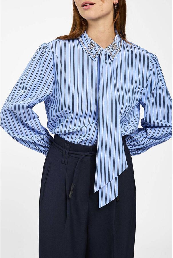 AAIKO Dames Blouses Fenne Strass Vis 525 Blauw - Foto 6