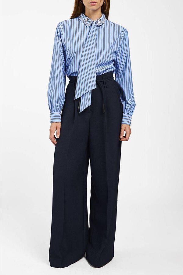 AAIKO Dames Blouses Fenne Strass Vis 525 Blauw - Foto 5