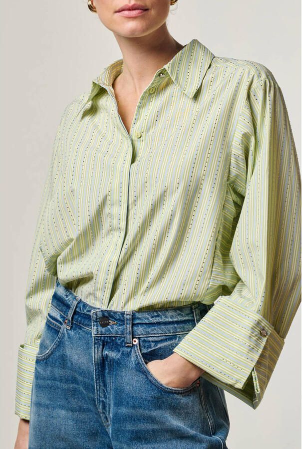 AAIKO Dames Blouses Elda Strass Co 599 Groen - Foto 5