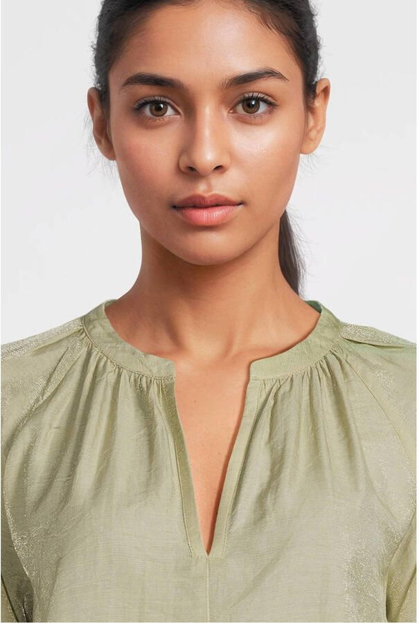 AAIKO Dames Blouses Alanza Shine Vis 511 Groen - Foto 5