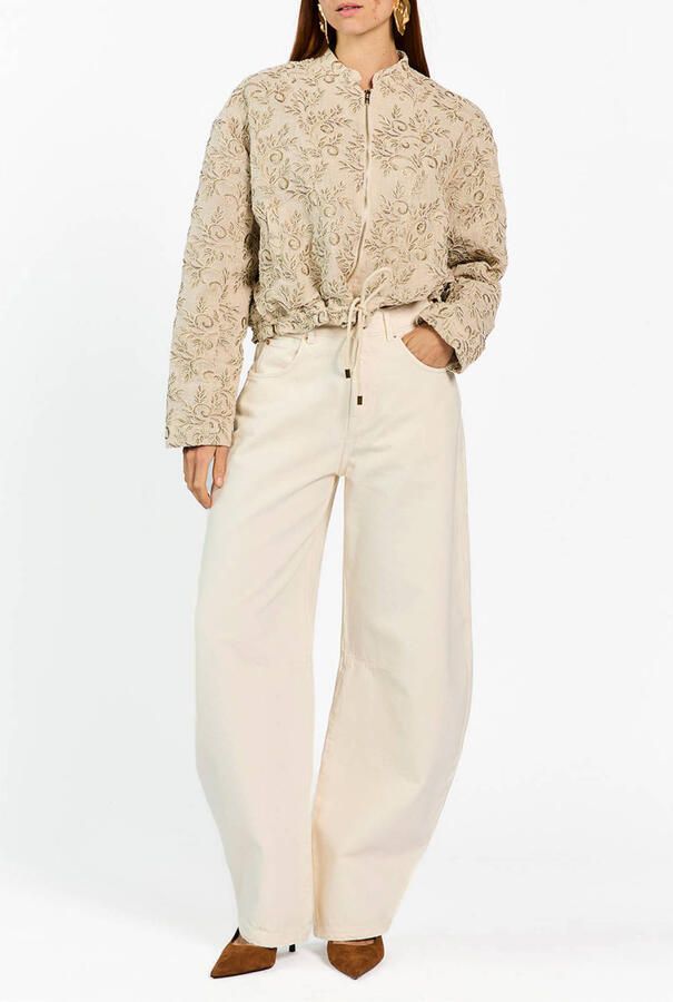 AAIKO Dames Blazers Solane 3d Tba Beige - Foto 5