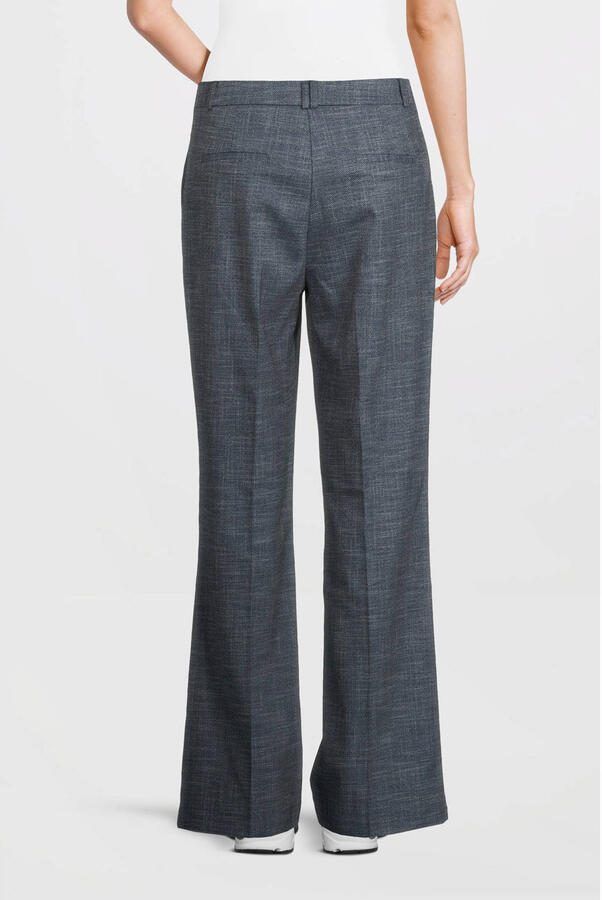 Aaiko flared high waist pantalon donkerblauw - Foto 2