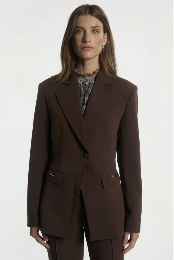 Aaiko getailleerde blazer bruin