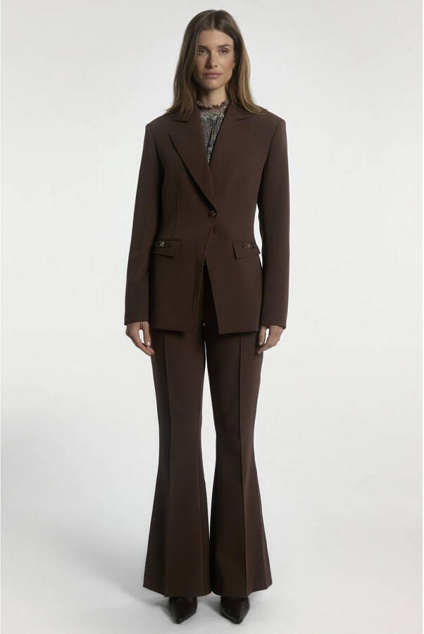 Aaiko getailleerde blazer bruin - Foto 3