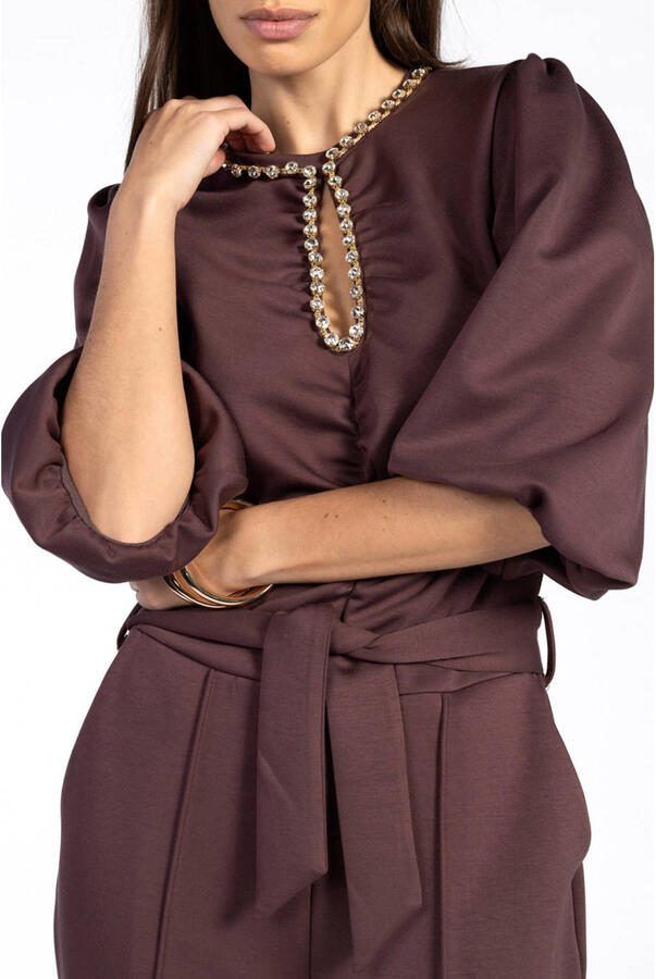 Aaiko jumpsuit bruin