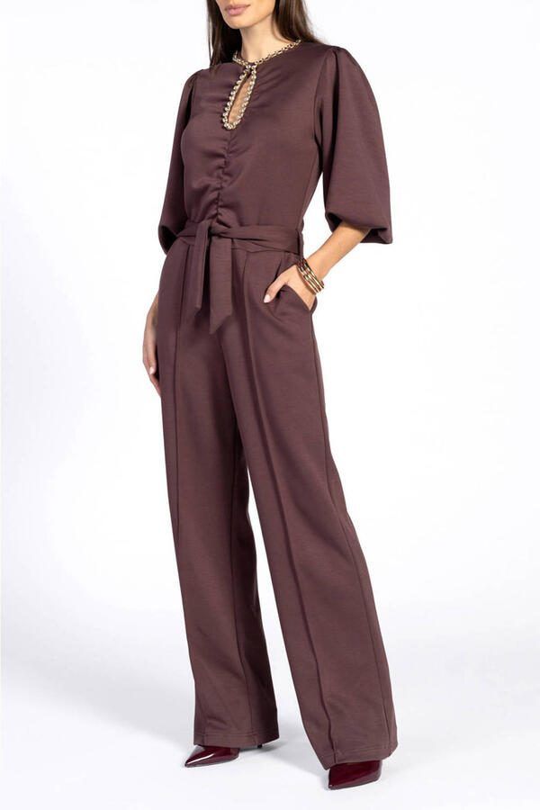 Aaiko jumpsuit bruin - Foto 3