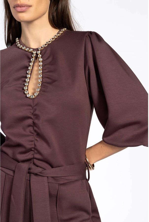 Aaiko jumpsuit bruin - Foto 2