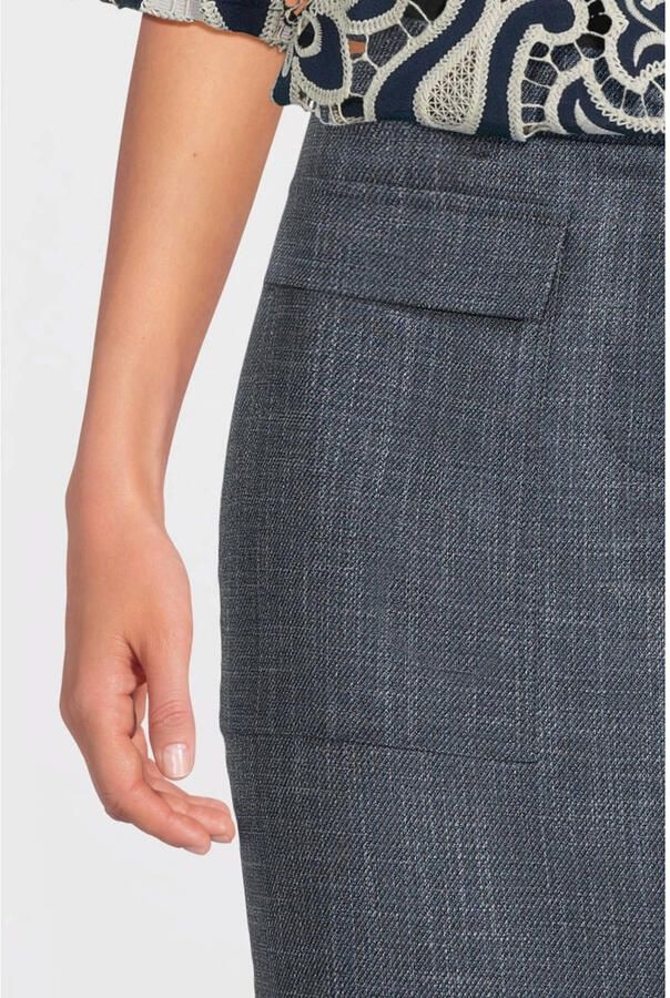 Aaiko Denim kokerrok Salana blauw - Foto 2