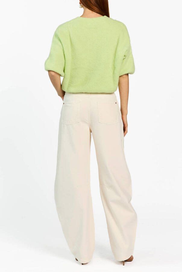 Aaiko pullover met wol groen gebreid - Foto 3