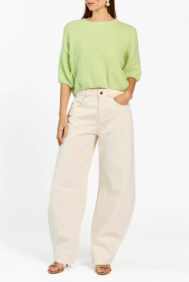 Aaiko pullover met wol groen gebreid - Foto 2