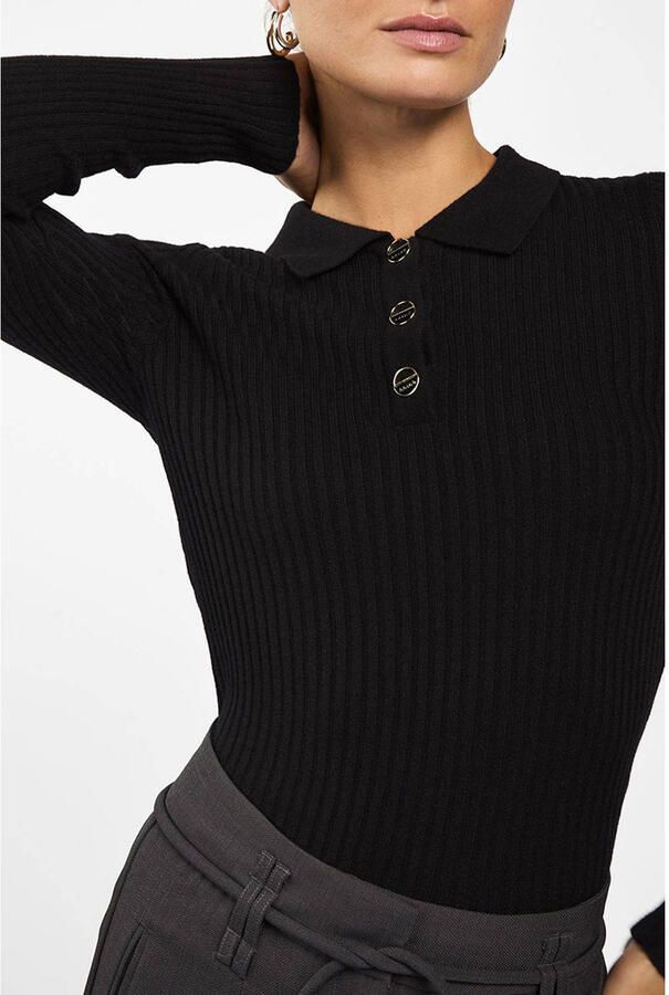 AAIKO Dames Truien & Vesten Flores Wo 310 Zwart - Foto 5