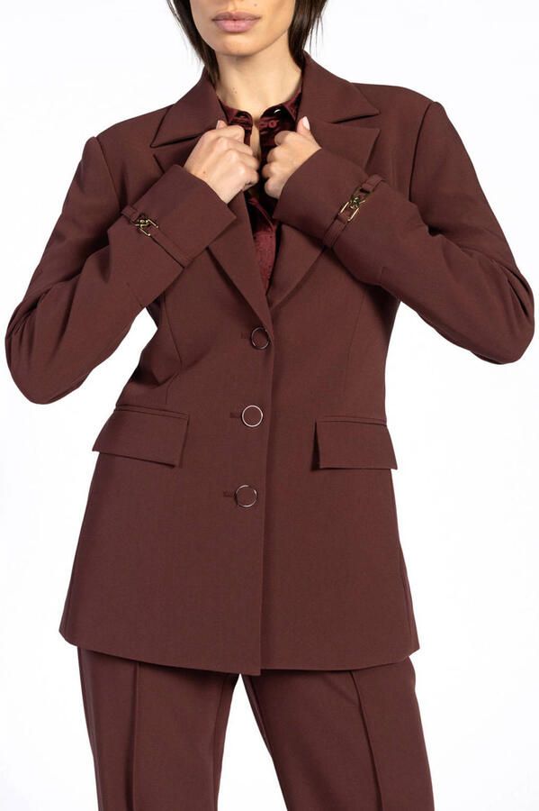 Aaiko regular blazer bruin
