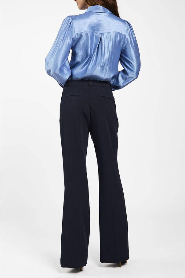 AAIKO Dames Blouses Veronne Tie Shimm Ray 517 2 Donkerblauw - Foto 5