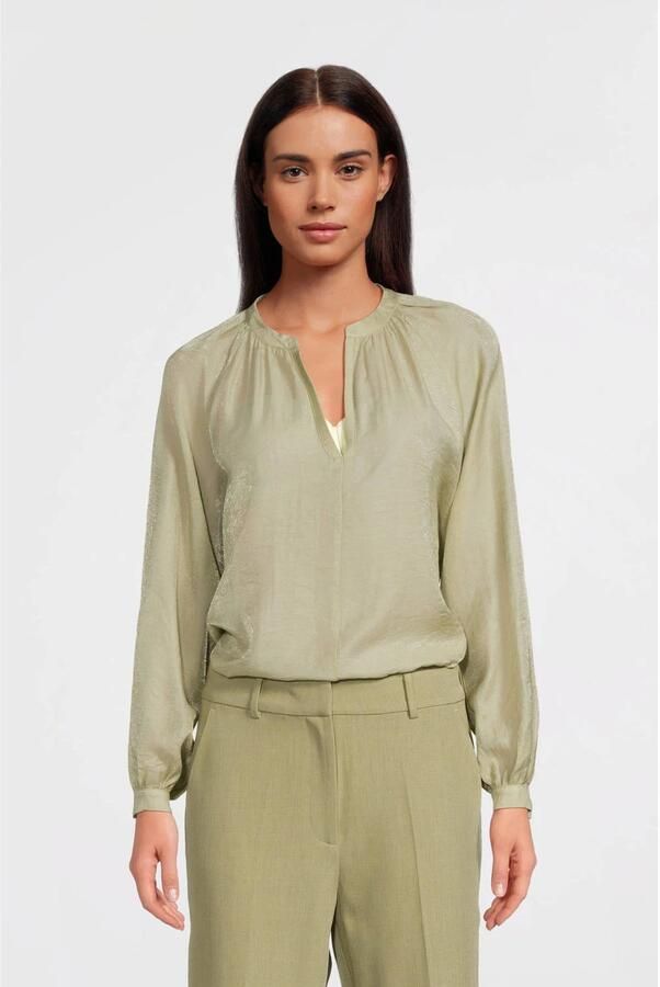 Aaiko straight high waist pantalon groen - Foto 9