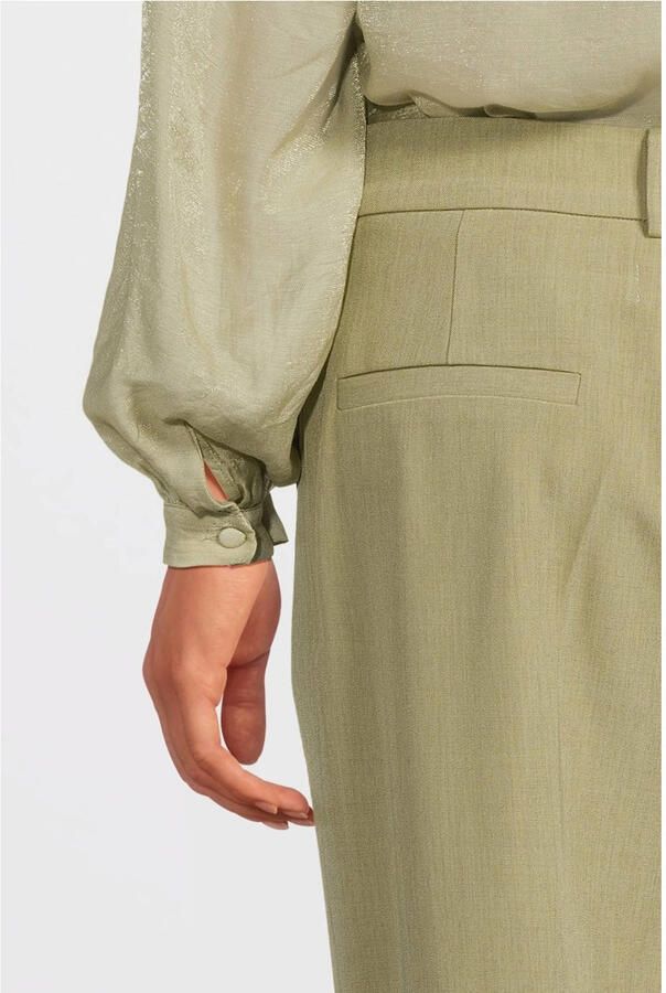 Aaiko straight high waist pantalon groen - Foto 6