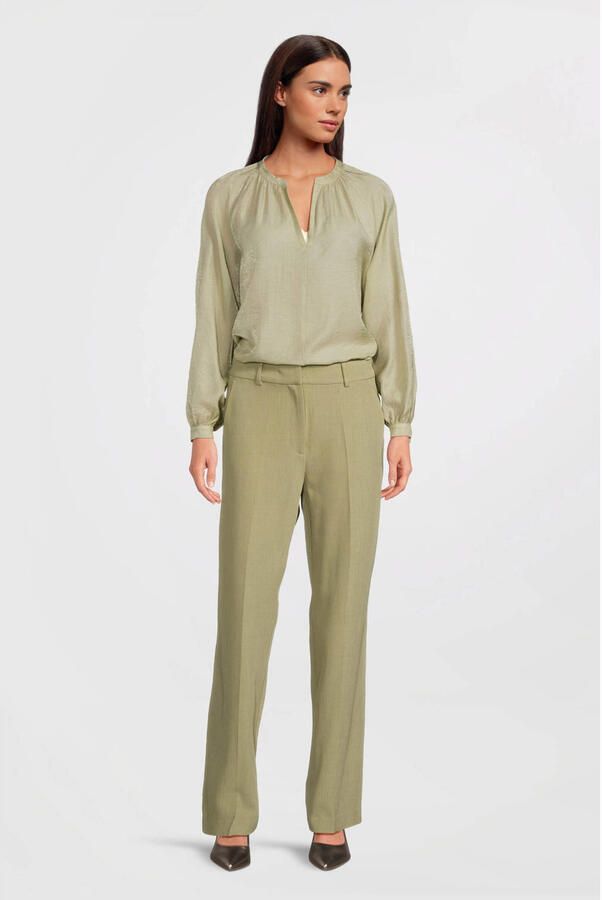 Aaiko straight high waist pantalon groen - Foto 7