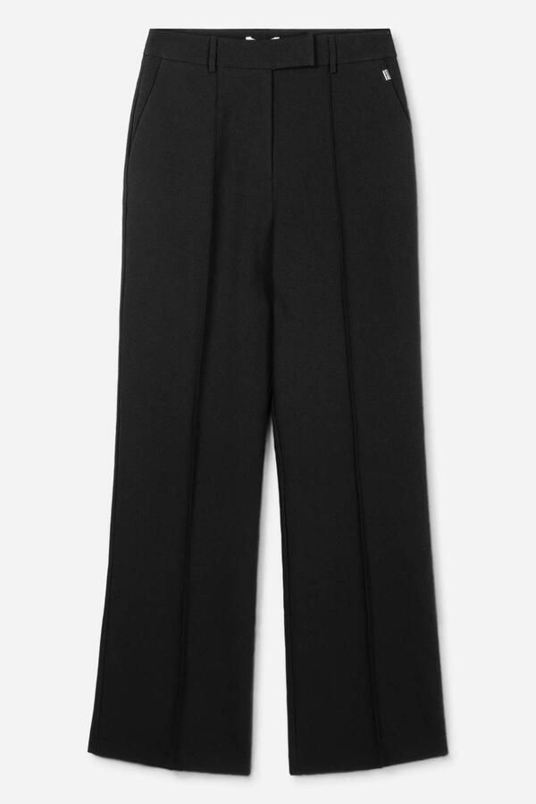 Aaiko straight regular waist broek zwart