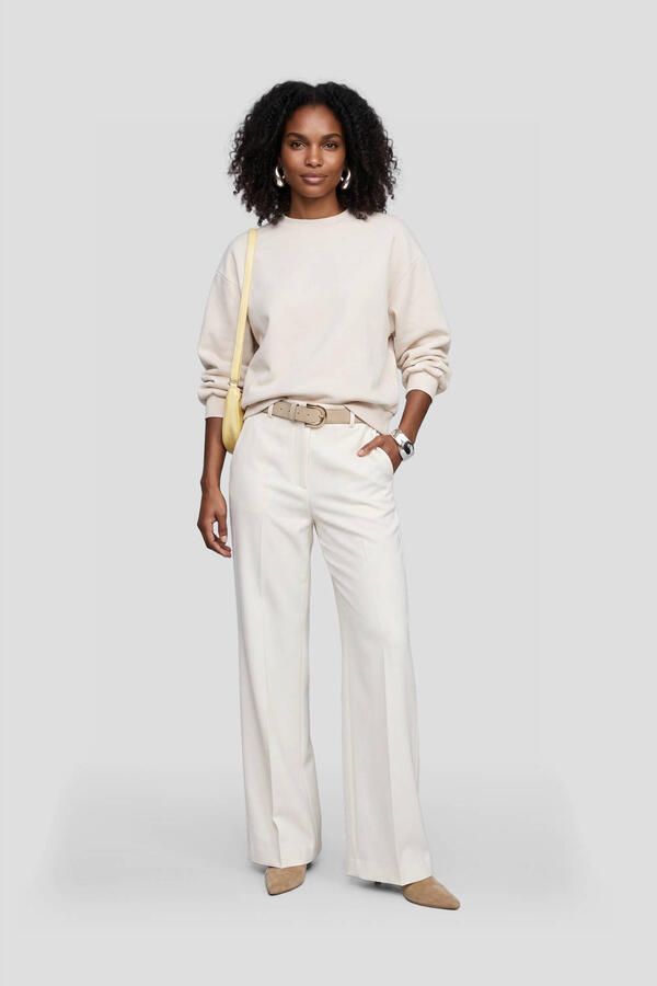 Aaiko straight regular waist pantalon beige - Foto 2