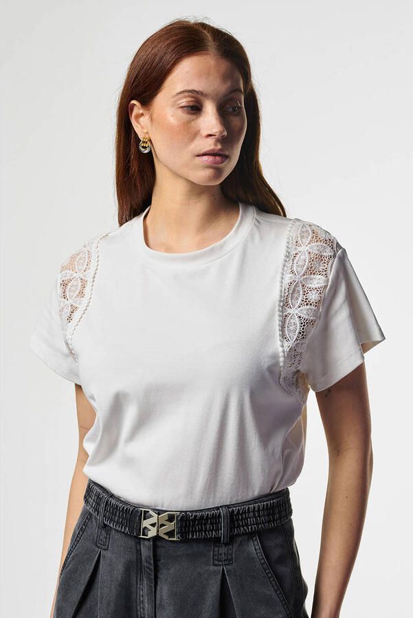 AAIKO Dames Blouses Ceyda Co 177 Wit - Foto 5