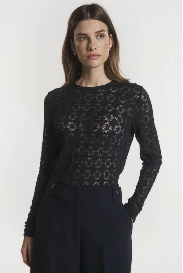 Aaiko top donkerblauw