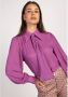 Aaiko Viscose blouse met pofmouw Veronne paars - Thumbnail 1