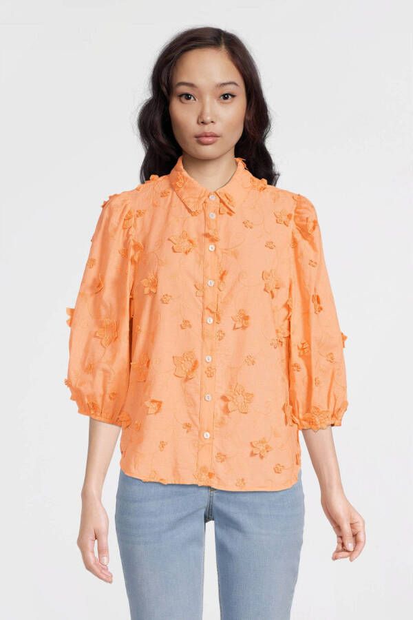 Aaiko gebloemde blouse LIEN CO 525 oranje