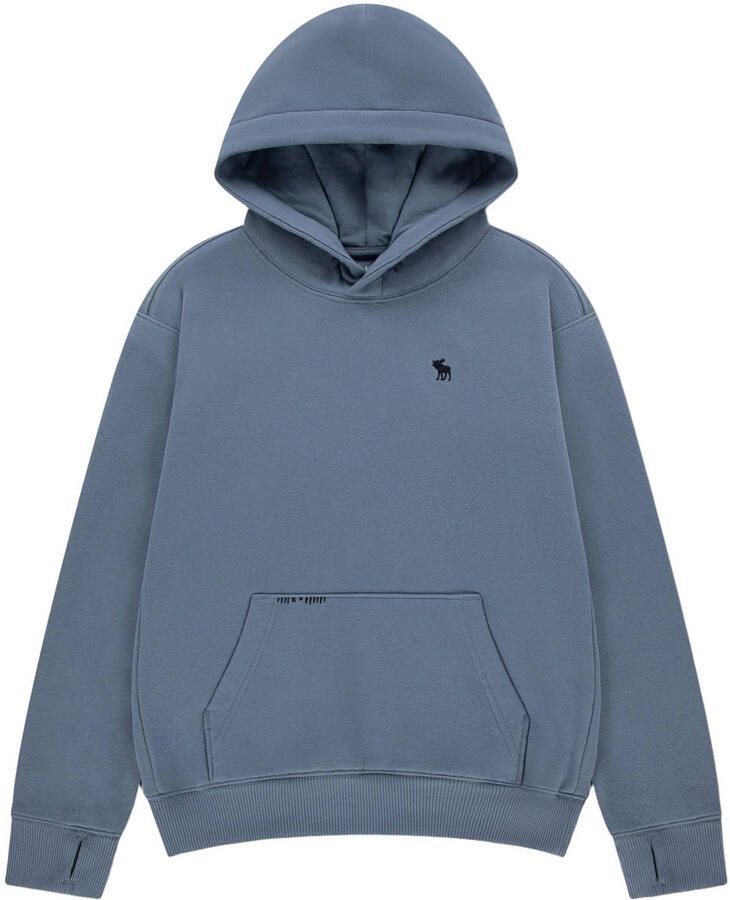 Abercrombie & Fitch hoodie grijsblauw Sweater Effen