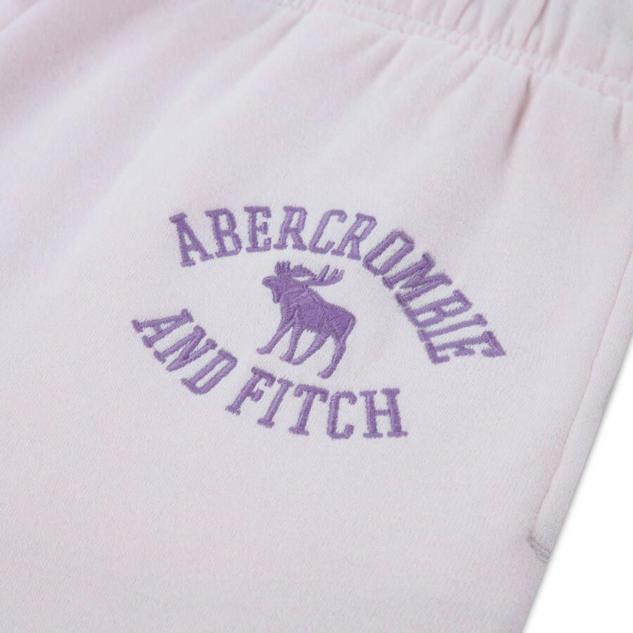 Abercrombie & Fitch joggingbroek met logo lichtroze - Foto 2