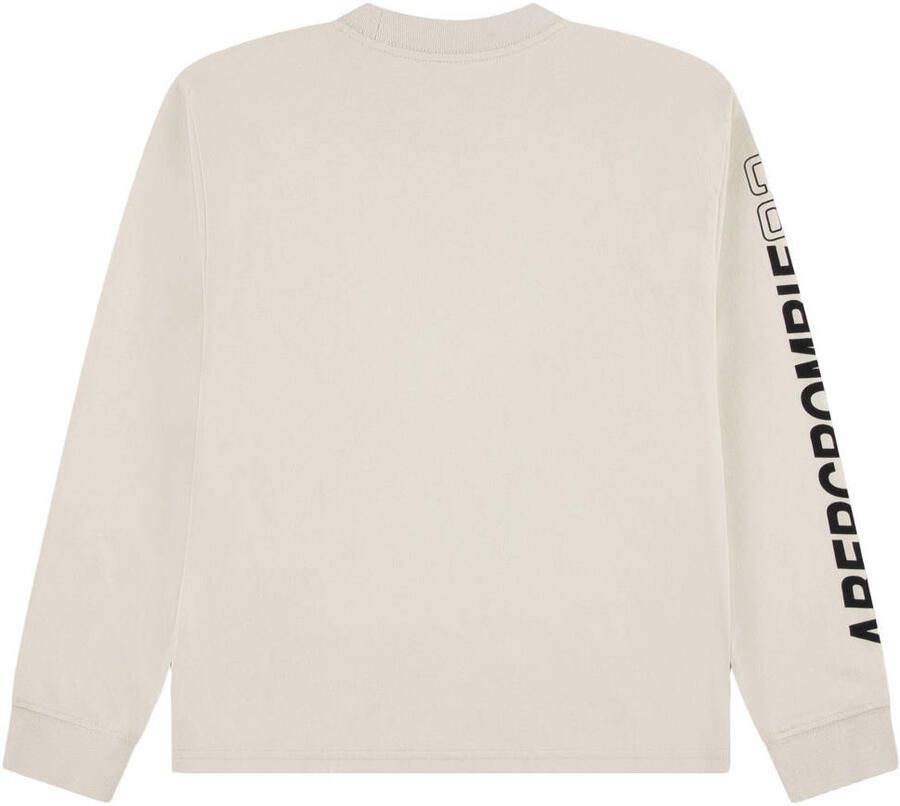 Abercrombie & Fitch longsleeve met print beige - Foto 3