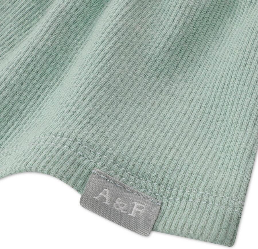 Abercrombie & Fitch off shoulder top met plooien groen - Foto 2