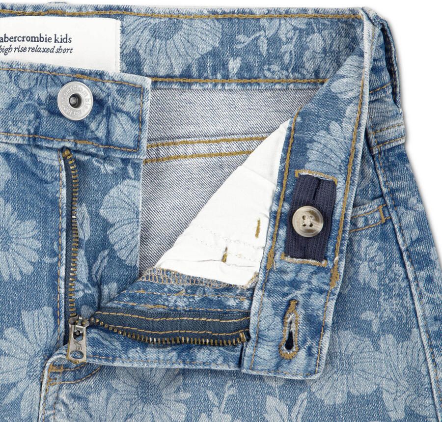 Abercrombie & Fitch regular waist gebloemde short light blue denim - Foto 2